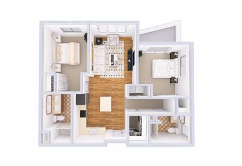 Kandisky II Floor Plan at Discovery West, Issaquah, Washington